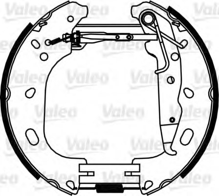 VALEO 554898 Brake Shoe Set